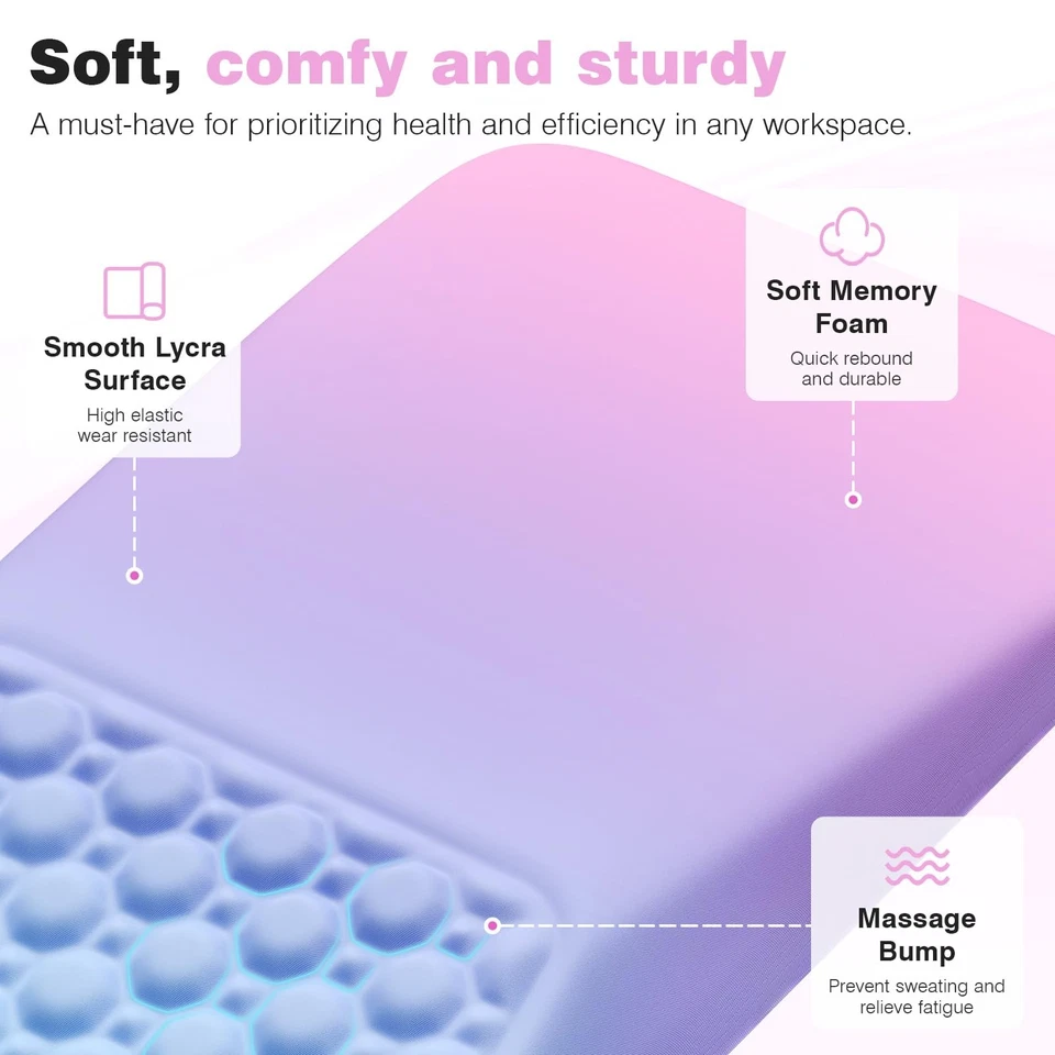 Mouse Pad with Wrist Rest Ergonomic Comfortable Pain Relief Mousepad Wrist Su... - Image 4 of 4