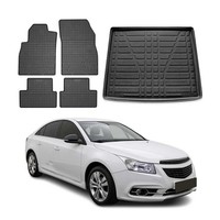 FußMatten & Kofferraumwanne Set FüR Chevrolet Cruze Limo 2009-2024 Gummi Tpe 5X