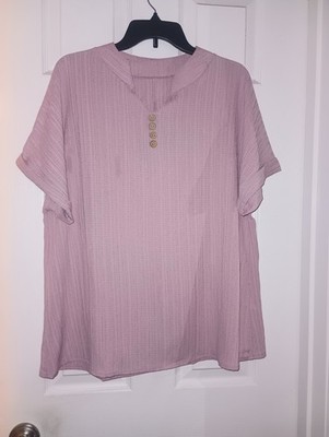 NEW Beautiful Plus Size Short-Sleeve Top Size 1X