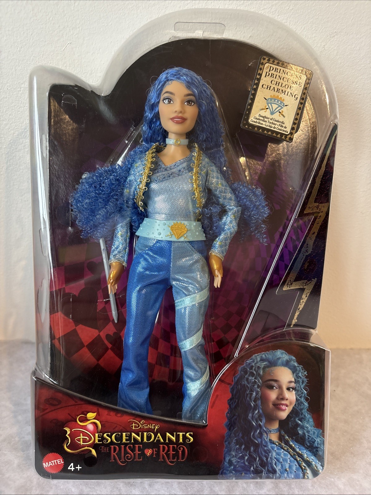 Mattel Disney Descendants Princess Chloe Doll Rise of Red Princess Fashion Doll