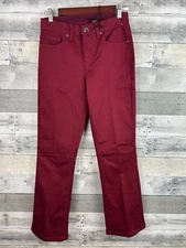 DG2 Diane Gilman Burgendy The Shaper Jeans 6P