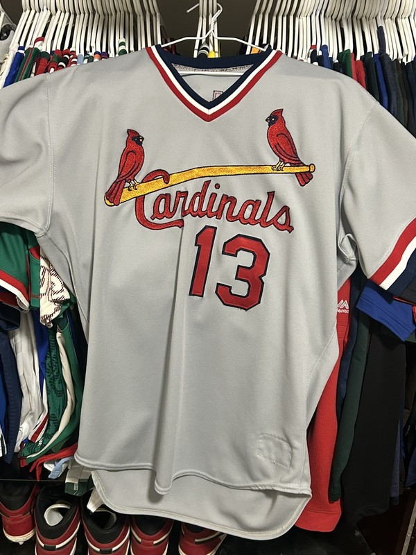 1991 Rawlings Team Issued M. Murphy St. Louis Cardinals MLB Jersey Grey Road 44