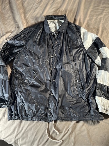 RICK OWENS Babel Snap front Jacket Big Man Sz 56 Flag 2019 Lightweight Nylon EUC - Picture 2 of 21