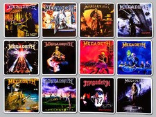 Megadeth Inspired Vinyl Sticker Lot 12 Stickers thrash metal metallica exodus