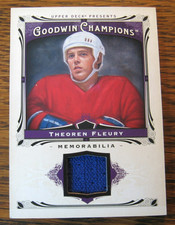 Theoren Fleury 2013 Goodwin Champions #M-TF AUTHENTIC MEMORABILIA cards RANGERS