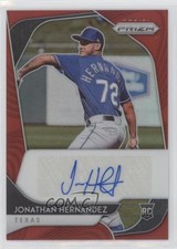 2020 Panini Prizm Rookie Red Prizm 69/75 Jonathan Hernandez #RA-JH Auto 04an