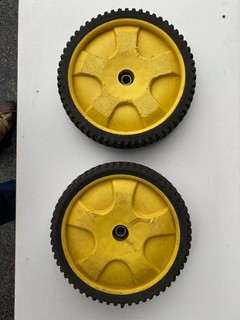 USED John Deere JA62 JS60 JS63 JX75 GY20630 lawnmower wheel quantity of (2)