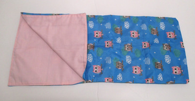 BATTAT OUR GENERATION 18 IINCH DOLL BLUE & PINK OWL SLEEPING BAG BIN LG1