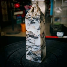 2.2LB Natural zinc ore raw stone tower crystal specimens Healing reiki gift