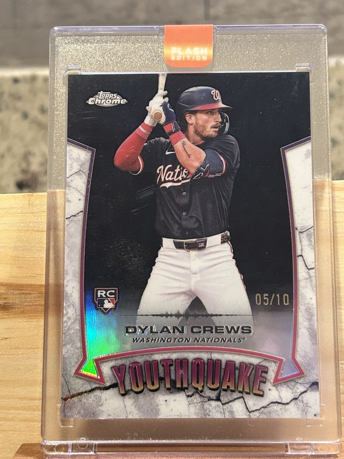 2025 Topps Chrome - Youthquake Dylan Crews #YQ-50 Black Refractor /10 (RC)