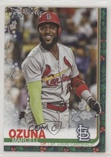 2019 Topps Holiday WalMart Mega Box Metallic Snowflake Marcell Ozuna #HW194 y0i