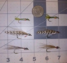 6 Each Alaska Salmon Fry Assortment.  Fry Fly  Parr Fly And Thunder Creek Smolt
