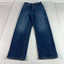 Levi's Jeans Women 24x25 Ribcage High Rise Straight Crop Dark Blue Denim Tag 25