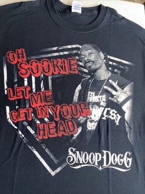 New Men's T-SHIRT TEE SNOOP DOGG SOOKIE Let Me Get In Your Head Black  L Last
