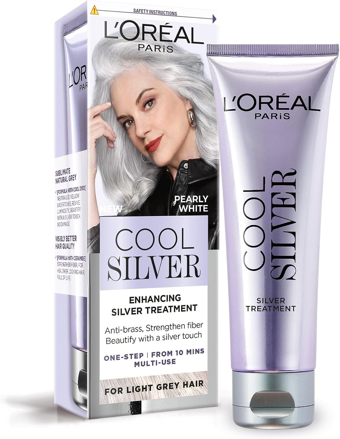 L'Oreal Paris Excellence Universal Nudes Hair Color Cool Silver Pearly 17.5g - Image 2