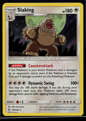 Slaking Holo Rare SM - Unified Minds 170/236 NM E3586
