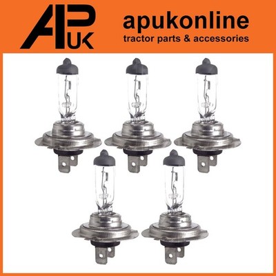 5x Lucas LLB477 PX26d 12V H7 Head Light Bulb for David Brown Crawler Tractor