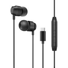 USB C Headphones Earbuds, in-Ear Type C Magnetic Earphones with Microphone Co...