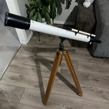 Vintage Sears Telescope Wooden Tripod 48” Tall