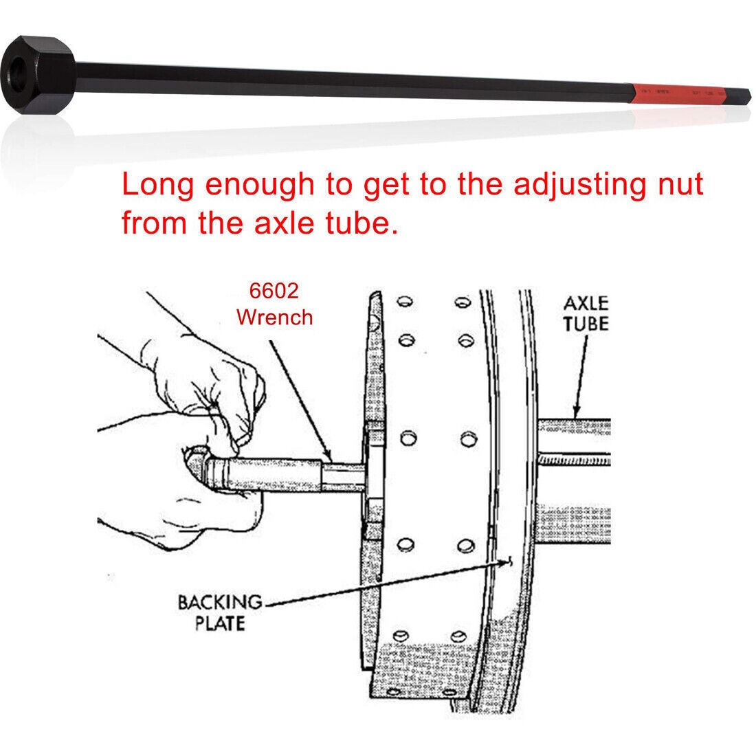6602 Differential Bearing Preload Wrench Tool for Chrysler Dodge Rear Axle C4164