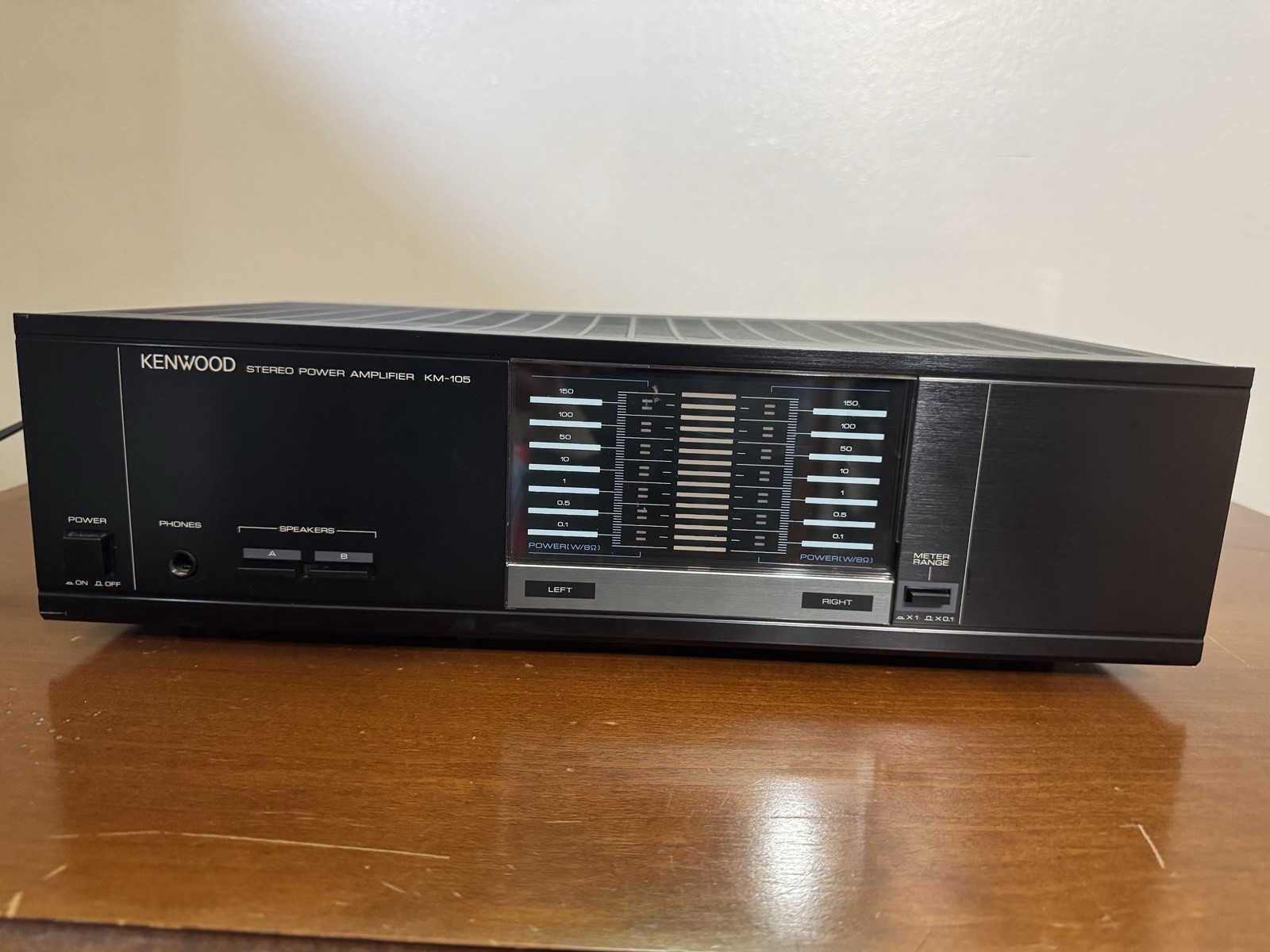 Kenwood KM-105 Stereo Power Amplifier Tested & Working