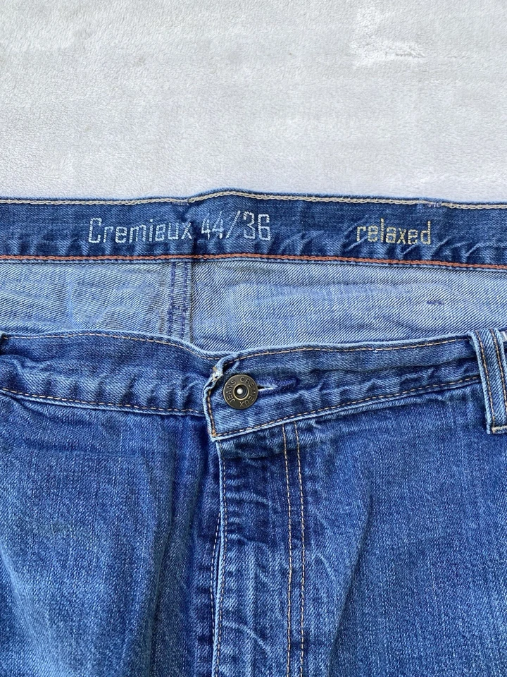 Jeans masculino Daniel Cremieux 44 x 36 denim boot cut desgastado folgado A0915 - Imagem 3 de 4