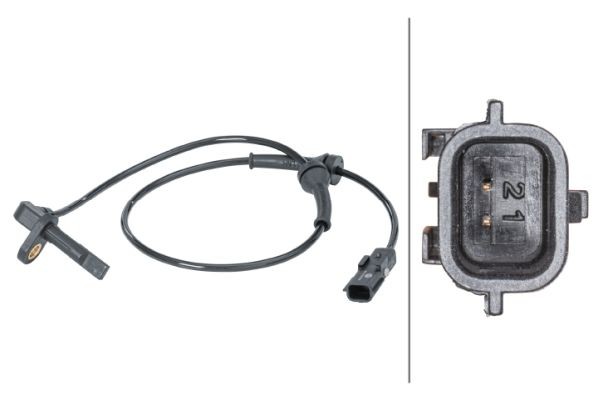 Hella 6PU 012 679-911 Sensor, Raddrehzahl Passend FüR Nissan Opel Renault-image