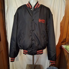 Vintage Sportswear Satin Bomber Jacket Size XL Glasscock SC Made In USA