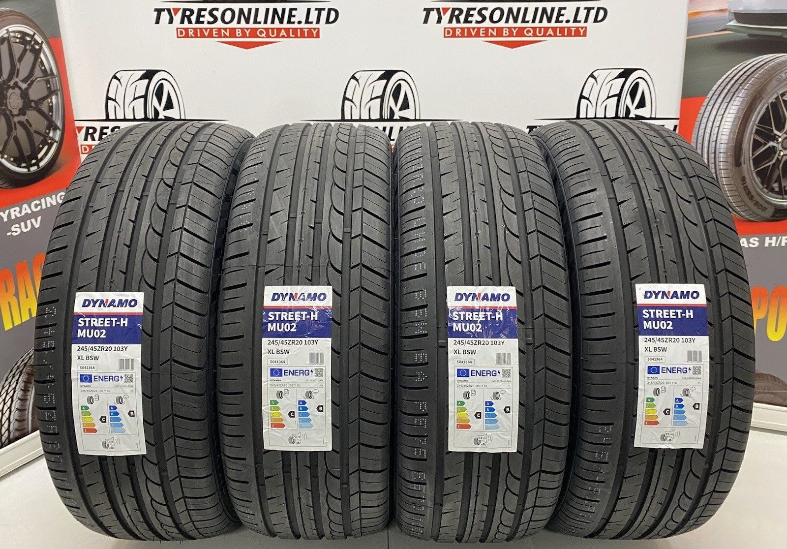4 X 245 45 20 DYNAMO 245/45ZR20 103Y XL BRAND NEW C & B RATED TYRES 2454520