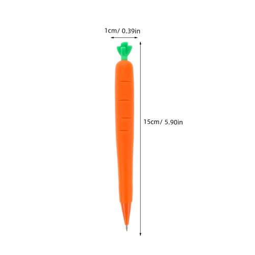 12 Pcs Mechanical Pencil Child Student Cactus and Carrot Pencils - Imagen 12 de 12
