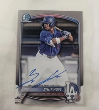 2025 Bowman Chrome Prospect Auto Zyhir Hope #CPA-ZH Auto #11