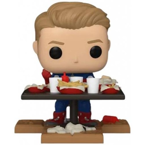 Avengers Victory Shawarma Capitán América (Exclusivo) POP Marvel #758 Figura