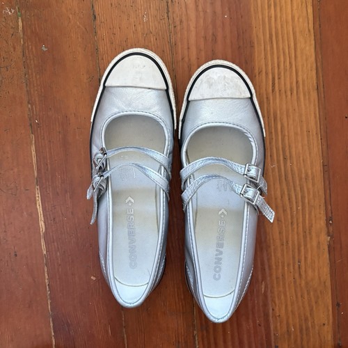 Vintage Silver Mary Jane Converse Flats Size Women’s 8 Double Strap by Converse, $35 - Photo 2