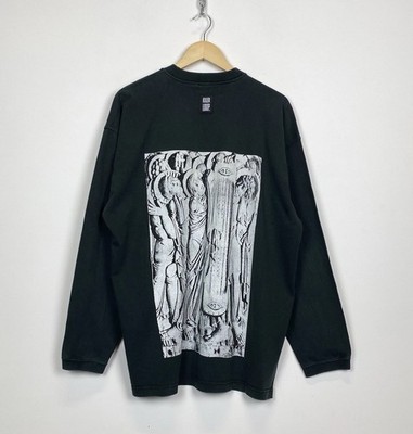 Killer Loop Art Graphic Y2K Sweatshirt V-Neck Herren Gr. XXL Baggy Metal Schwarz
