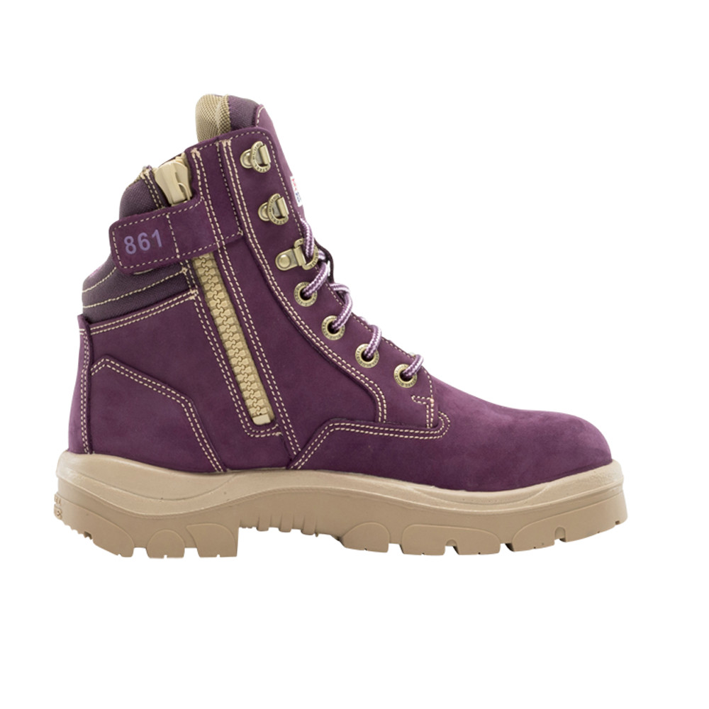Steel Blue Work Boots Southern Cross 6 Inch Zippered Slip Resistant Wide Steel T