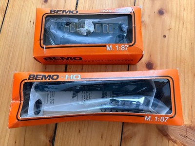 Bemo HOe HOm 3402 & 2401M Personenwagen Güterwagen