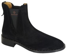 reduction Gant Hampton chelsey boots suede+nylon black