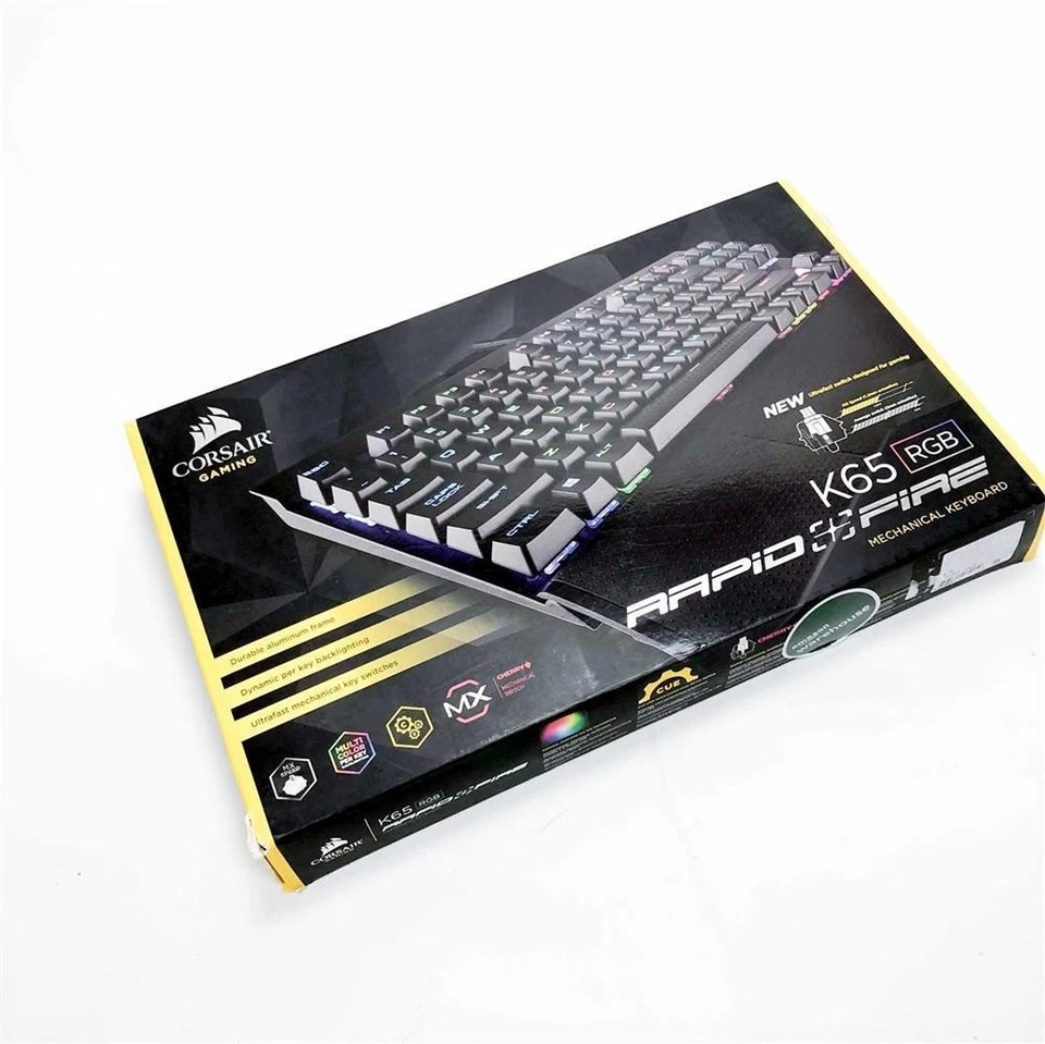 Corsair K65 RGB Rapidfire QWERTY Tastatur USB Italienisch Schwarz - Bild 4 von 4