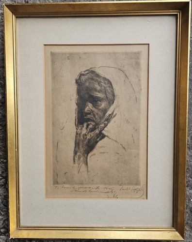 ERICH WOLFSFELD - UNIQUE RARE ORIENTALIST EXPRESSIONIST GERMAN ETCHING - Picture 7 of 7