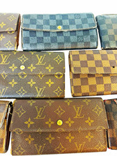 Louis Vuitton Monogram Wallet Lot Brown/Black...