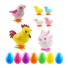 7pcs Ostern Wind -up Spielzeug Cartoon f&uuml;r Jungen M&auml;dchen mit Shell Goody