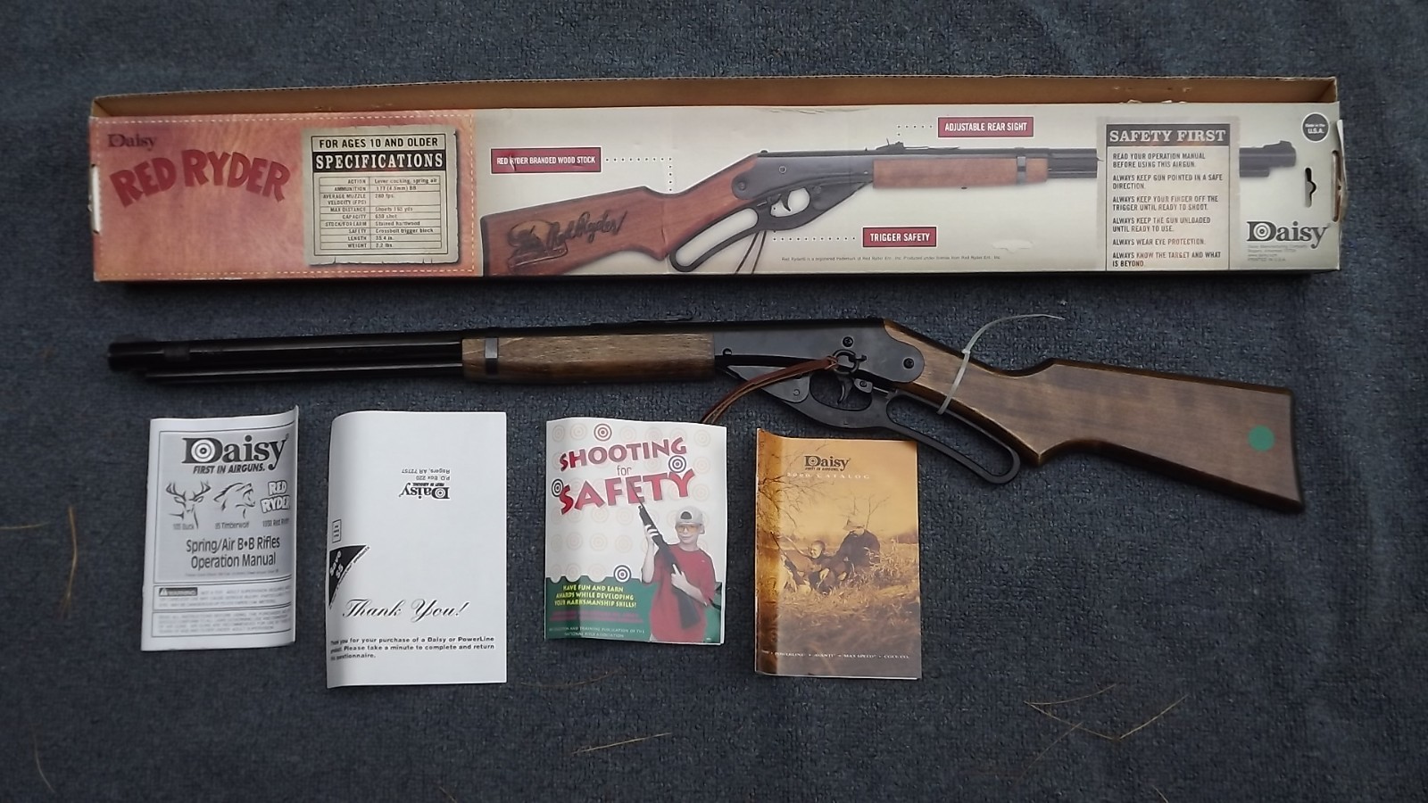 Red Rider Daisy Box Daisy Red Ryder 2000 Millennium Edition BB Gun Model 1938 - New in Box ...
