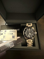 TAG Heuer Aquaracer Quartz Black Dial 300m SS...