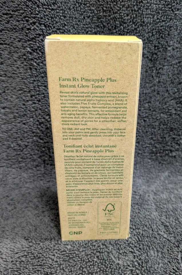 NEW Farm RX Pineapple Plus Instant Glow Toner Hypoallergenic 5 fl oz - Image 3 of 4
