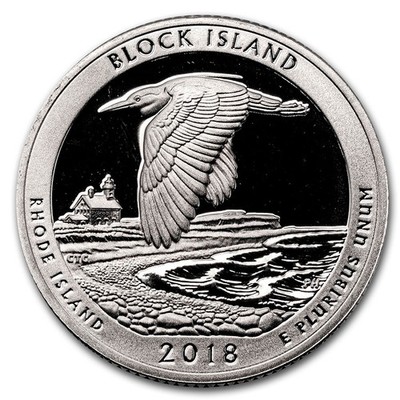 2018-S ATB Quarter Block Island National Wildlife Refuge Proof