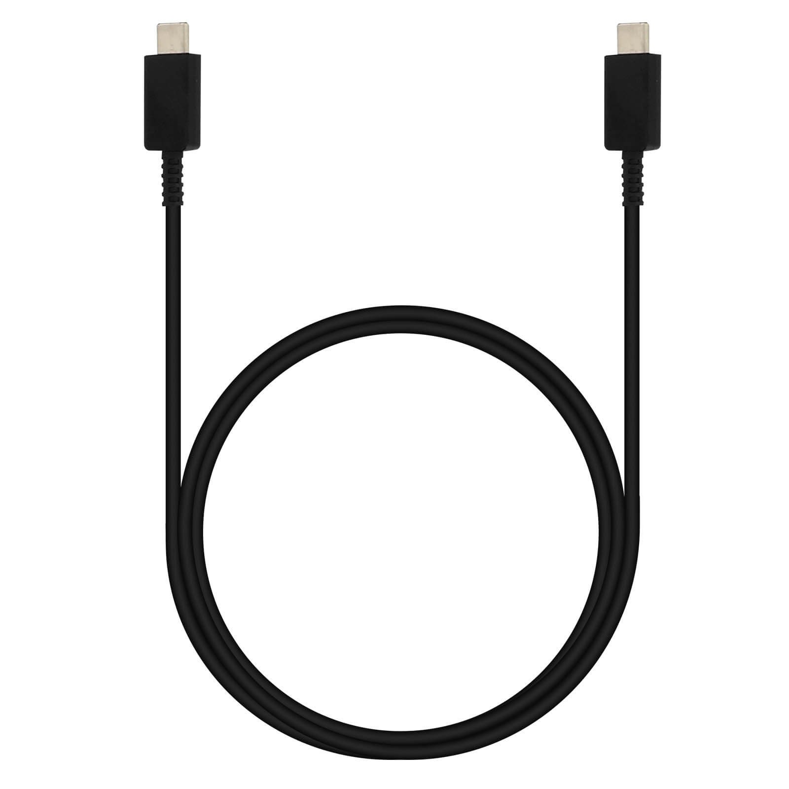 Câble USB-C vers USB-C 100W noir de 1m pour charge ultra rapide