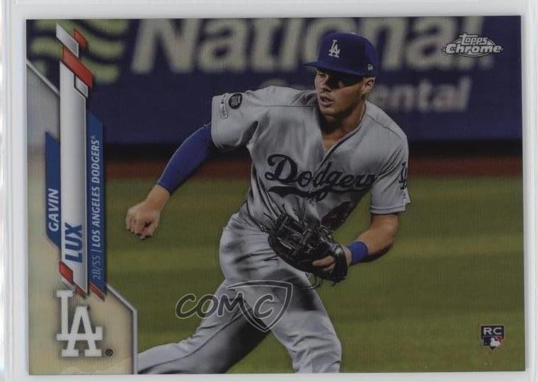 2020 Topps Chrome Photo Variation SP (Fielding) Gavin Lux #148 uk2