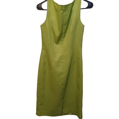 David Meister Dress Women 6 Green Casual Midi Pockets Tweed Business Modern  | eBay