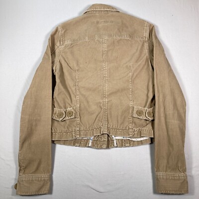 Abercrombie and Fitch Corduroy Jacket Juniors Small Beige