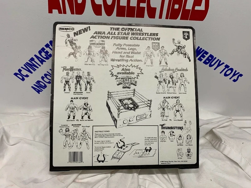 Cinturón de campeonato de juguete vintage 1985 Rick Martel AWA Remco — escaso — sin usar Foto 2 de 4
